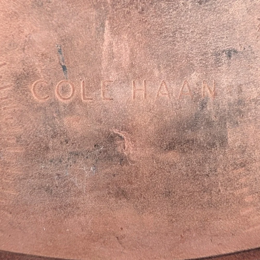 Cole Haan Chukka Boots Mens 12 Brown Pebbled Leather Lace Up Preppy‎ Heritage